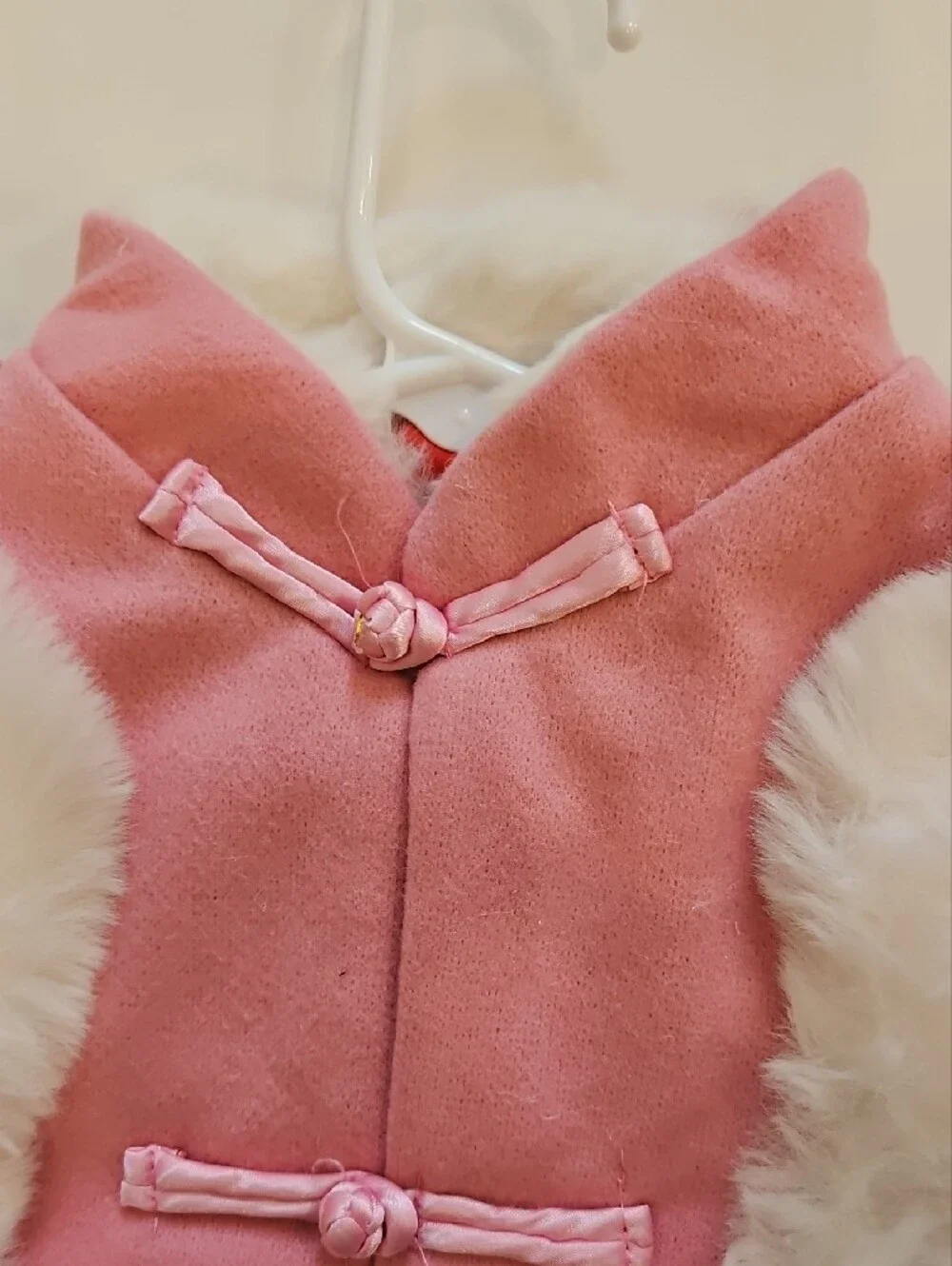 Pink Floral Faux-Fur Trim Girls' Jacket